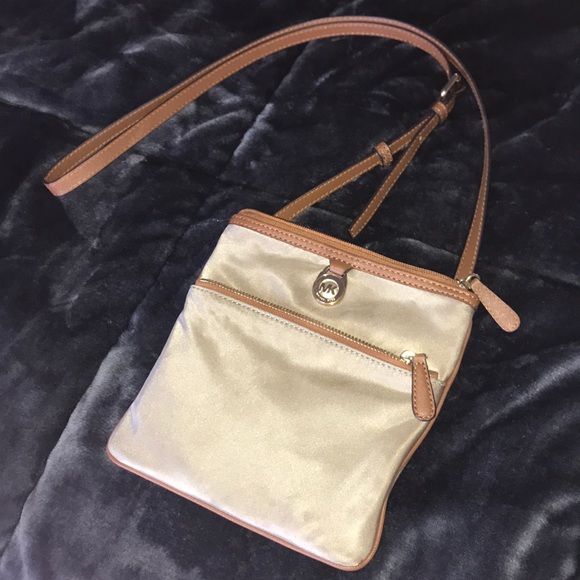 michael kors canvas crossbody